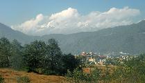 Вид на горы из аэропорта Катманду