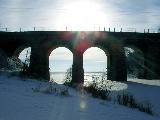 Арочный мост в Крутой Губе (зима)